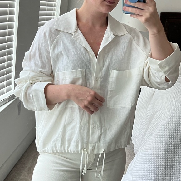 LNA Alpine linen button down medium - Picture 2 of 4